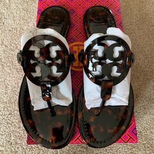 Tory Burch Tortoise Shell Mille NIB Size 9